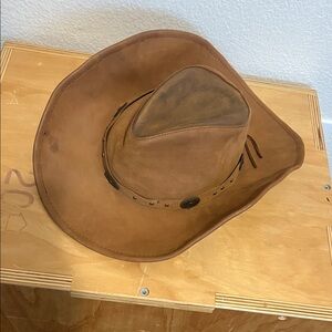 Stetson Tan Leather Cowboy Hat